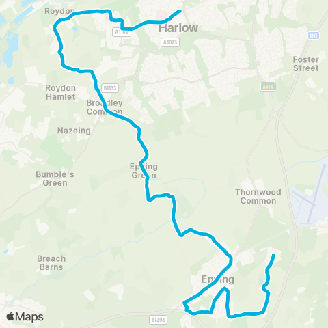 Central Connect  map