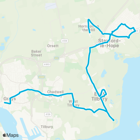 Central Connect  map