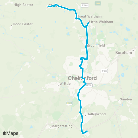 Central Connect  map