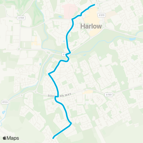 Central Connect  map