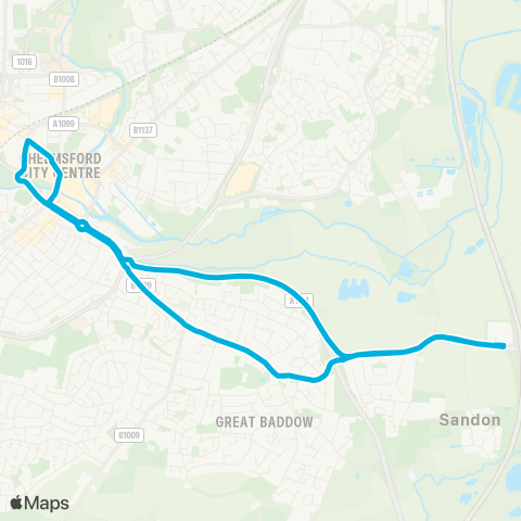 Central Connect  map