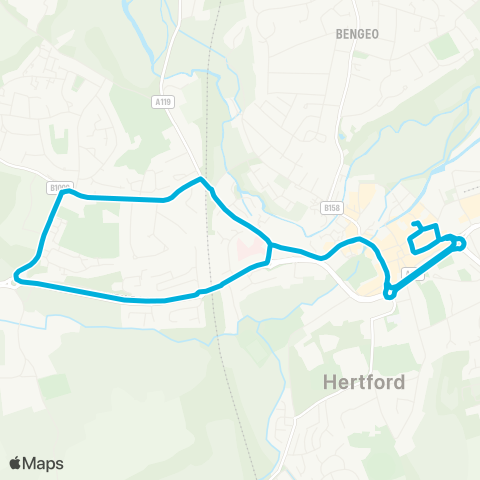 Central Connect  map