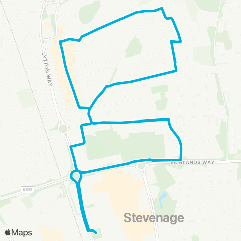 Central Connect  map