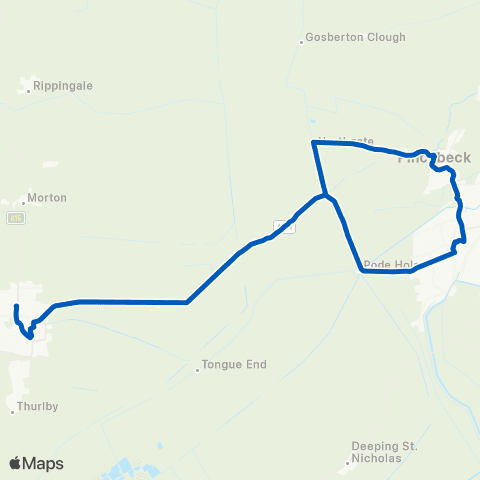 Delaine Buses Delaine Depot - Bus Station map