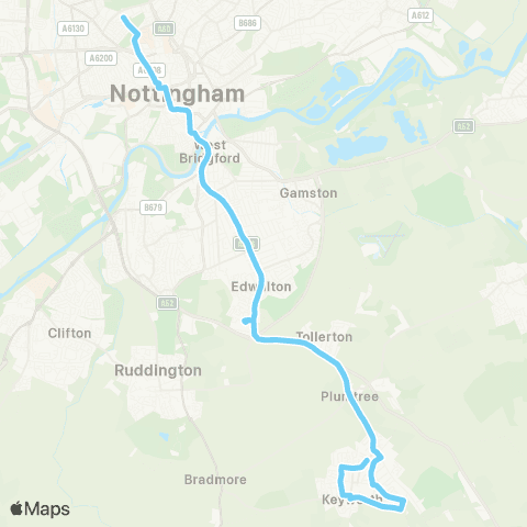 CT4N Platt Lane - Forest Road map