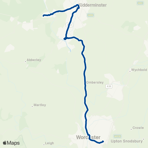 Diamond Bus Catchems End - Sixth Form College map