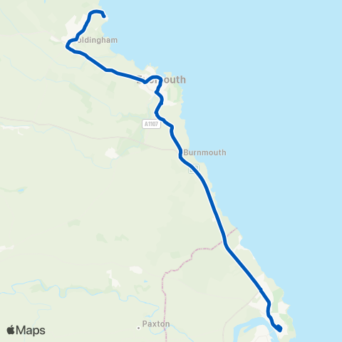 Borders Buses  map