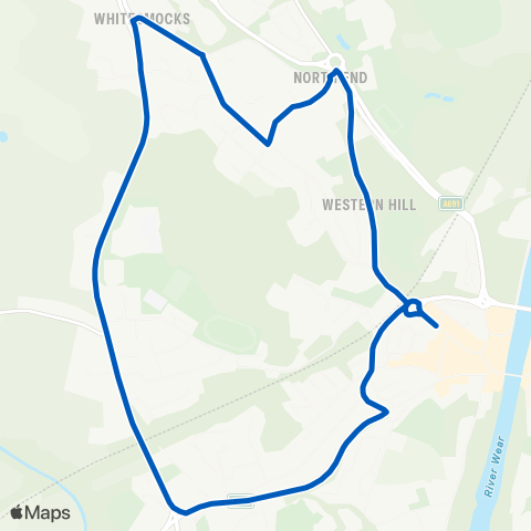 Gateshead Central Buses  map