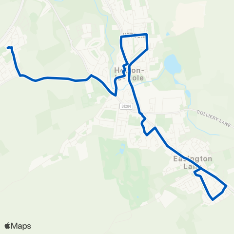 Gateshead Central Buses  map