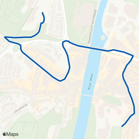 Gateshead Central Buses  map