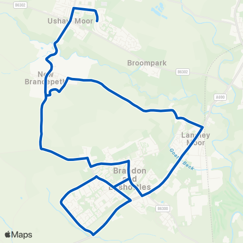 Gateshead Central Buses  map