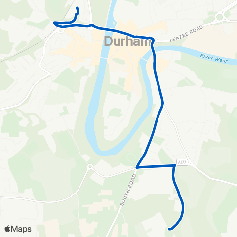 Gateshead Central Buses  map