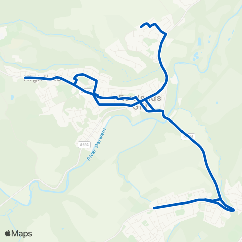Gateshead Central Buses  map