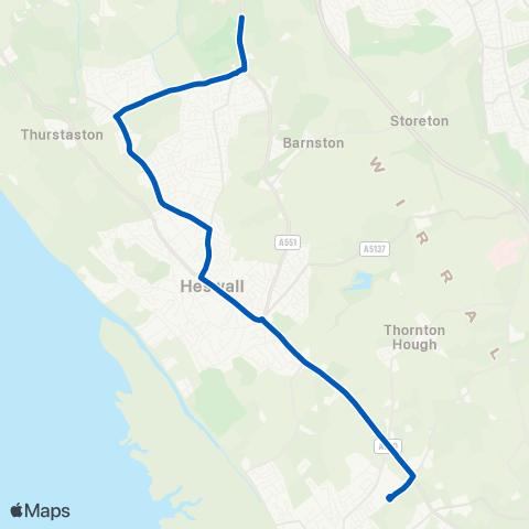 Aintree Coachlines  map