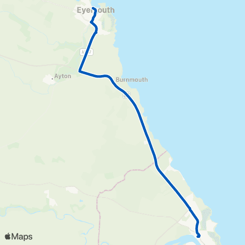 Borders Buses Grahame Place - Berwick Railway Station map
