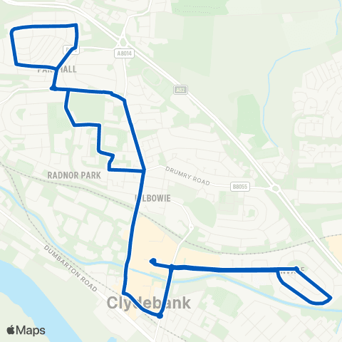 Avondale Coaches Westwood Quadrant - Westwood Quadrant map