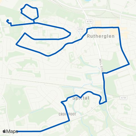 ARG Travel Thorncroft Dr - Toryglen Asda Car Park map