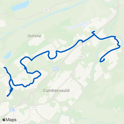 ARG Travel Larch Grove - Croy Station map