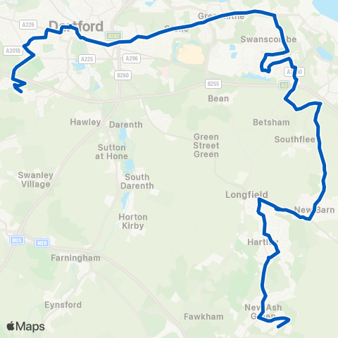 1st Bus Stop Ltd Sta Rd - Wilmington Grammar Sch For Girls map
