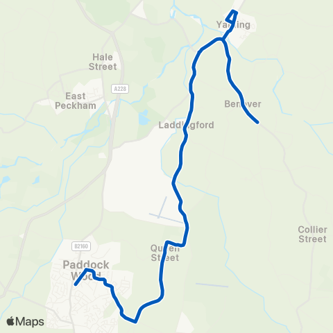 Autocar Bus & Coach Services The Woolpack - Commercial Road map