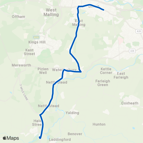 Brookline Edward Walk - Branbridges Road map