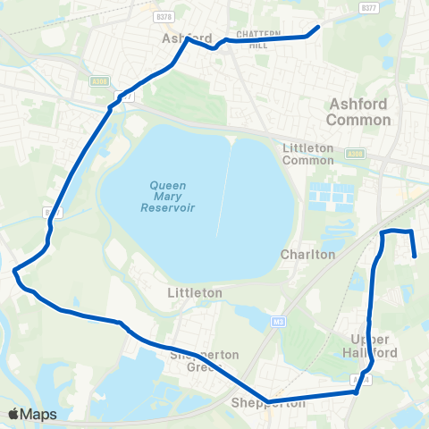 Bear Buses Challenge Road - Bishop Wand School map