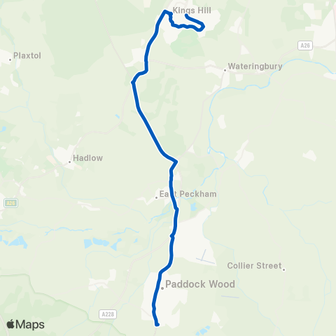 Autocar Bus & Coach Services Mascalls Academy Grounds - Retail Park map