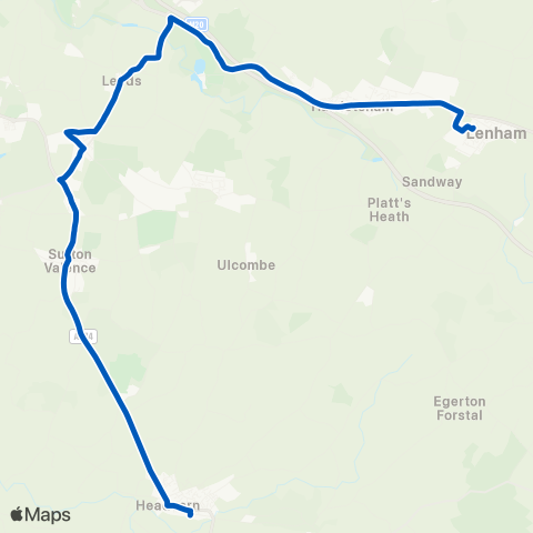 Brookline The Lenham Sch - Railway Sta Forecourt map