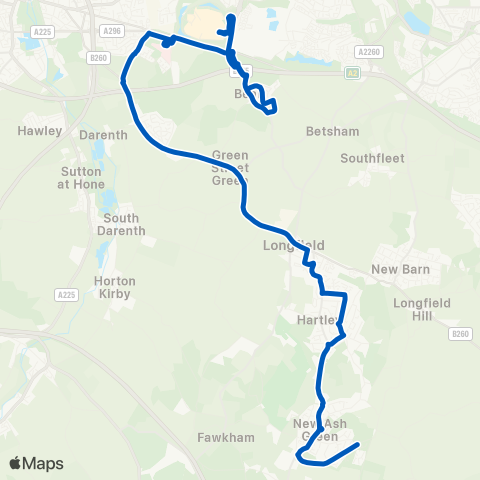 Brookline Redhill Wood - Bus Station map