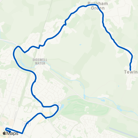 A2B Bus and Coach Rose and Crown Ph - Bus Station map