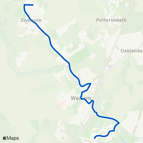 A2B Bus and Coach St Giles Road - Monk's Walk School map