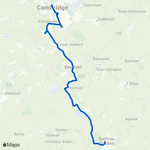 A2B Bus and Coach  map