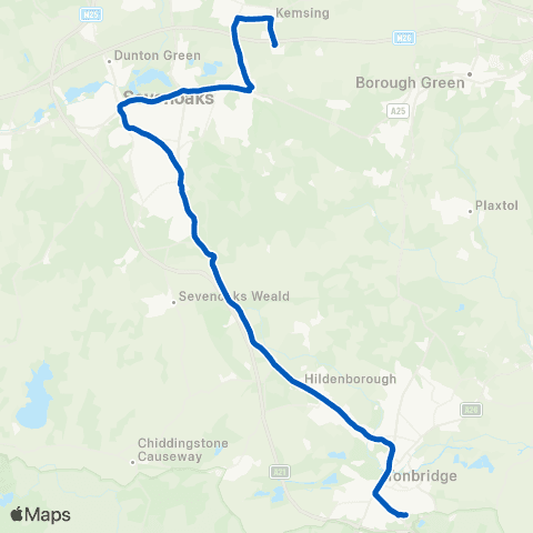 Brookline Greenlands Road - Weald of Kent School map