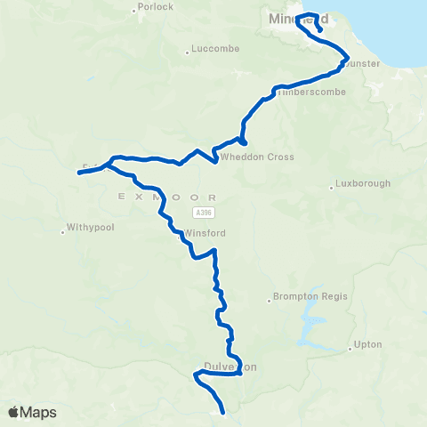 Atwest Hospital - Brushford Bus Shelter map