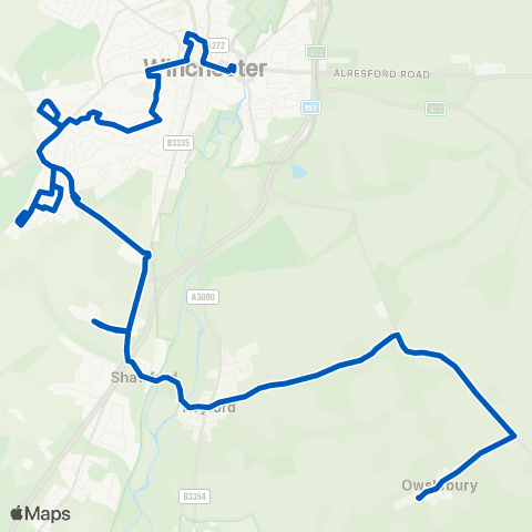 Cresta Coaches The Ship Inn - Bus Station map