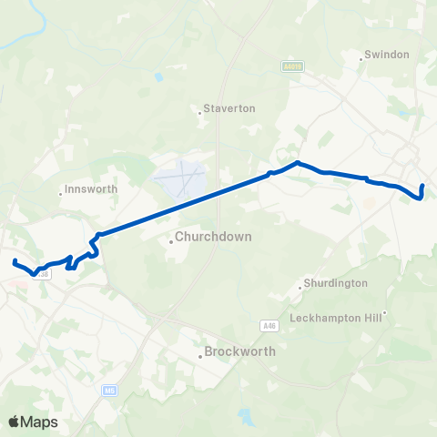Bennetts Old Bath Rd school stop - HS for Girls map
