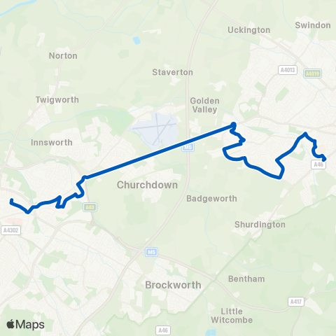 Bennetts Moorend Park Rd - High School for Girls map