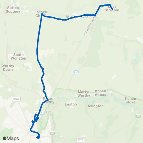 Cresta Coaches Baring Close - Bus Station map