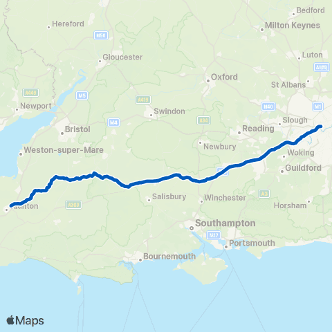 Berry's Coaches Hammersmith Bus Station - Merry Monk map