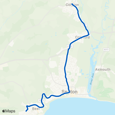 Axe Valley Mini-Travel  map