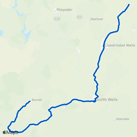 Celtic Travel Post Office - Llandrindod Wells Interchange Stand 3 map