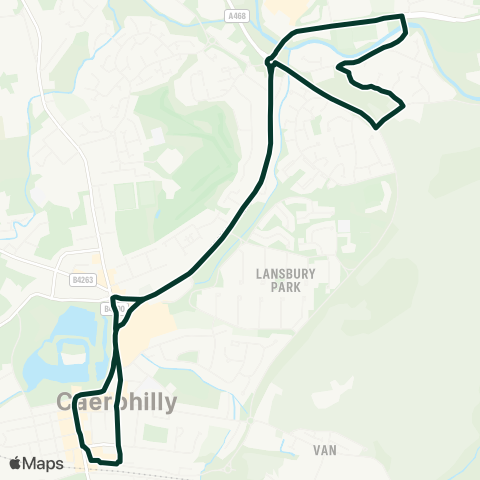 Caerphilly County Borough Council  map