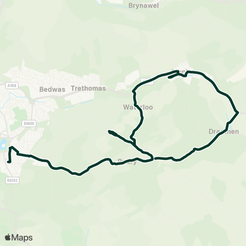 Caerphilly County Borough Council  map