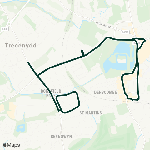 Caerphilly County Borough Council  map