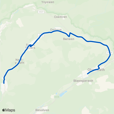 DANSA Chain Walk - Crynant Business Park map