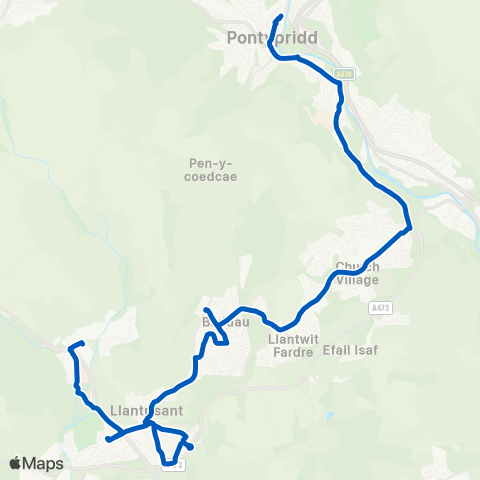 Edwards Coaches  map