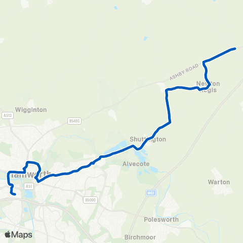 Flexibus Asda Store - Ash Lane map