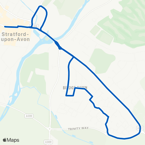Flexibus Natwest Bank - McDonalds map