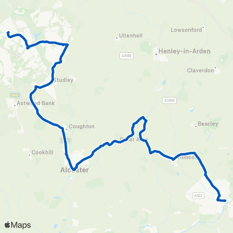 Flexibus Unicorn Hill - McDonalds map