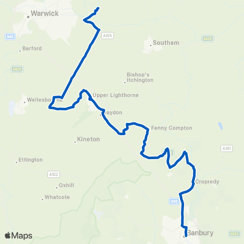 Coventry Minibuses Stag - Bus Station map